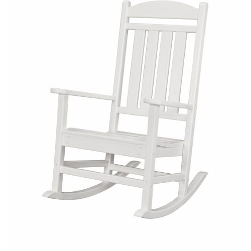 Cape Soleil, Verde Porch Rocker in White